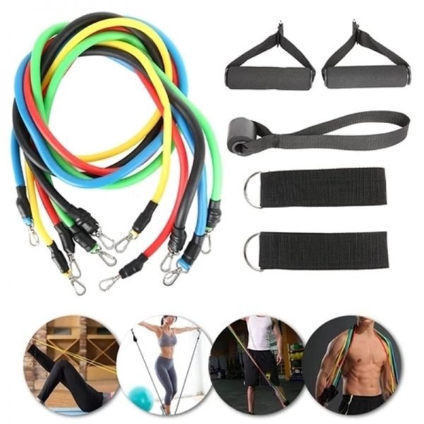 12pc fitness resistance bands set elastic bodybuilding resistant resistance bands sport rubber bands fitness expander