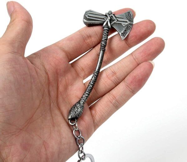 WeizhaonanCos Stormbreaker Keychain Axe Keychain Hammer Thor Keychain Hammer Key Ring