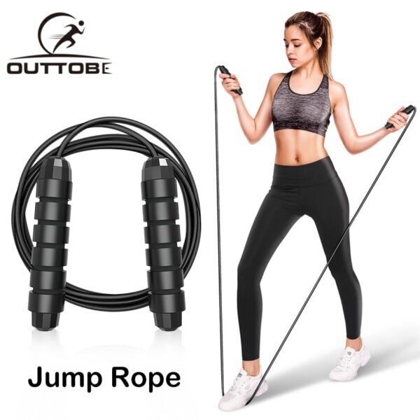 Outtobe Smart Jump Rope Fitness Sport Skipping Ropes with Anti-Slip Hand Grip with Anti-Slip Hand Grip with LCD Screen Showing