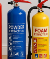Range of domestic extinguishers to prevent fires in summer